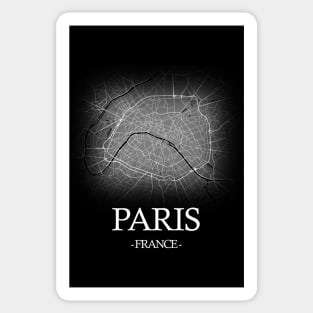 Paris City Map - France Cartography Sticker